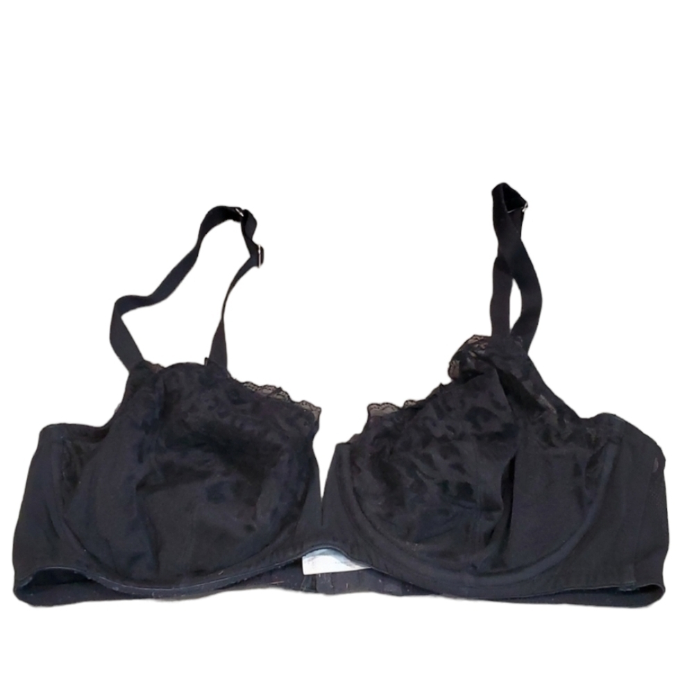 Cacique sz 40DD mesh bra plus size full coverage